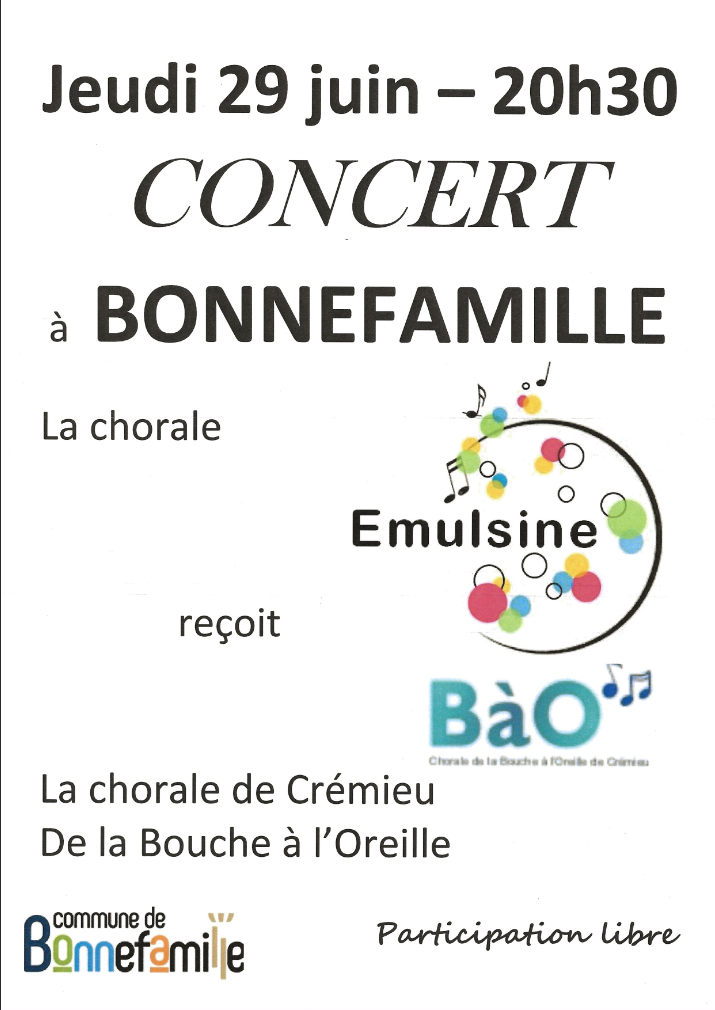 Concert Emulsine Jeudi Juin Commune De Bonnefamille