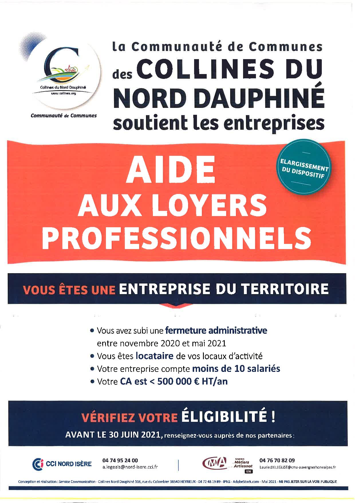 AIDE AUX LOYERS PROFESSIONNELS – Commune De Bonnefamille