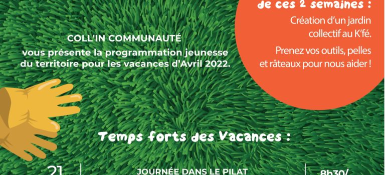 Vacances de Printemps 2022 – Programme K’fé des Jeunes !