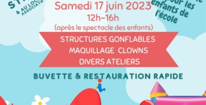 Kermesse organisée par Le Sou des Écoles de Bonnefamille samedi 17 juin 2023