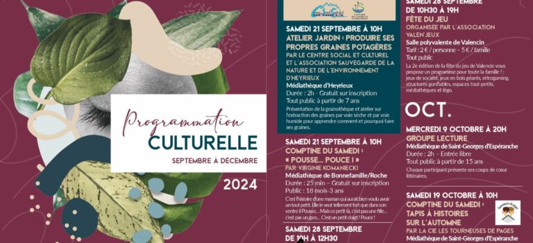 Programmation culturelle S2 2024