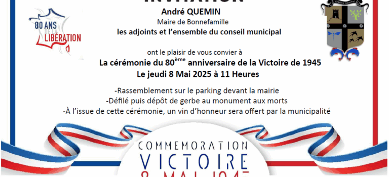 Cérémonie du 8 Mai 2025