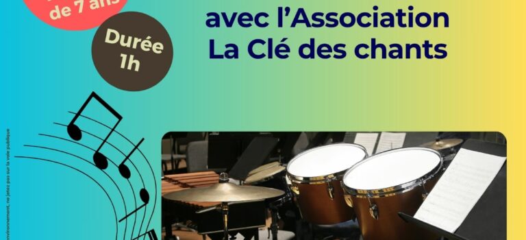 Initiation à la Percussion avec l’Association La Clé des chants le 10 septembre 2025