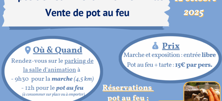 Marche patrimoine, exposition et vente de pot au feu 2025