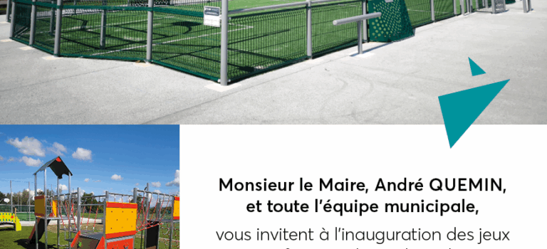 Inauguration stade multisport & jeux pour les enfants le 3 octobre 2025