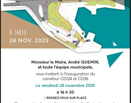 Inauguration du carrefour CD124 et CD36 le vendredi 28 novembre 2025 Inauguration du carrefour CD124 et CD36 le vendredi 28 novembre 2025