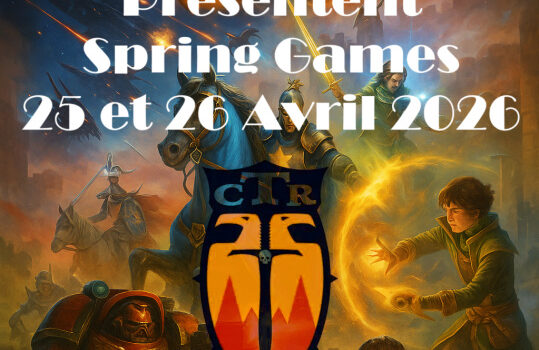 Tournoi Sping Games 2026 organisé par les chevaliers de la Table Raz Tournoi Sping Games 2026 organisé par les chevaliers de la Table Raz