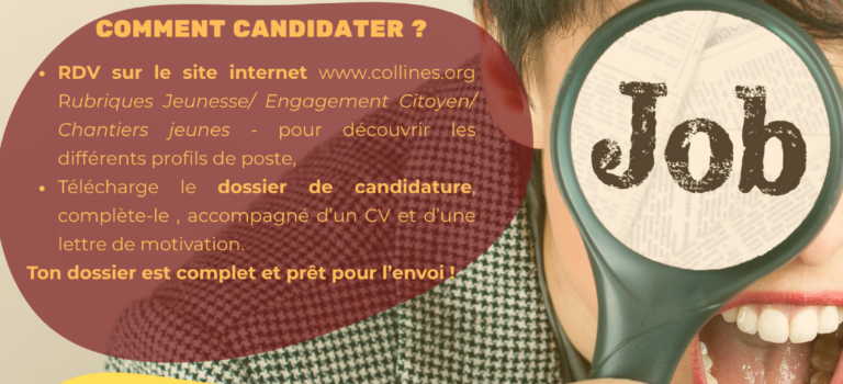 Ouverture dispositif chantier jeune 2026