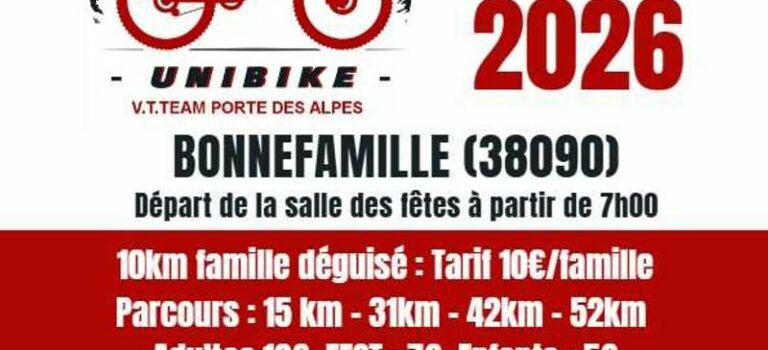 Unibike – La Bonnefamilli’ale – Dimanche 14 juin